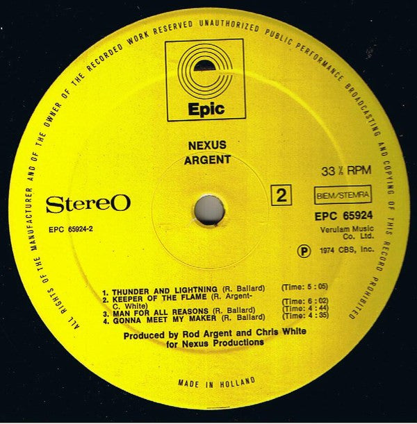 Argent ~ Nexus (Vinyl) - Djungel & Jazz