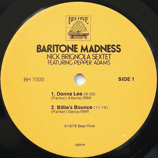 The Nick Brignola Sextet Featuring Pepper Adams ~ Baritone Madness (Vinyl) - Djungel & Jazz