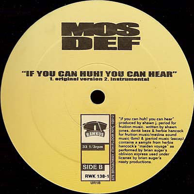 Mos Def ~ The Universal Magnetic / If You Can Huh You Can Hear (Vinyl) - Djungel & Jazz