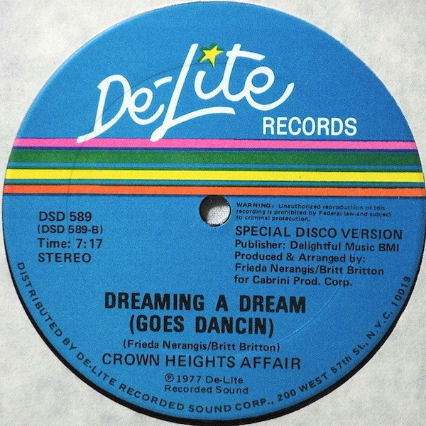 Crown Heights Affair : Dancin (Special Disco Mix) / Dreaming A Dream (Goes Dancin) (12")
