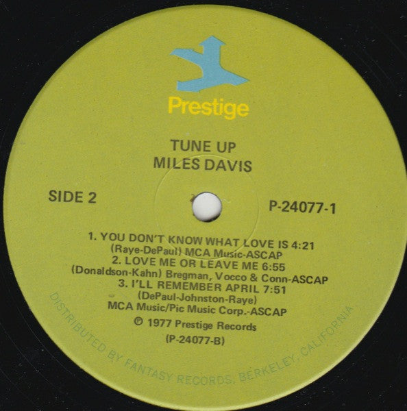 Miles Davis ~ Tune Up (Vinyl) - Djungel & Jazz