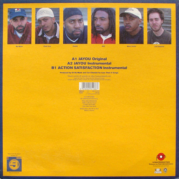 Jurassic 5 ~ Jayou / Action Satisfaction (Vinyl) - Djungel & Jazz