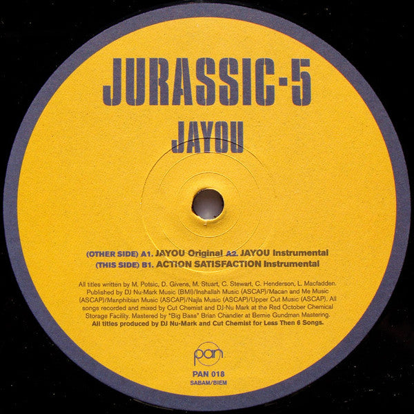 Jurassic 5 ~ Jayou / Action Satisfaction (Vinyl) - Djungel & Jazz