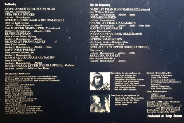 Merit Hemmingson & Folkmusikgruppen : Bergtagen (LP, Album)