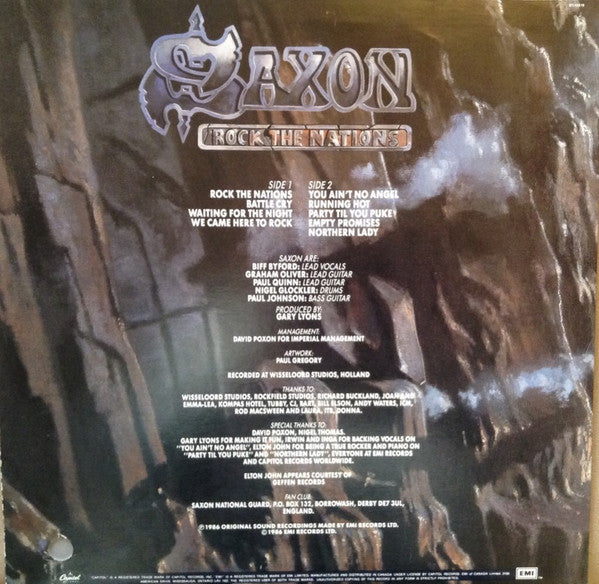 Saxon : Rock The Nations (LP, Album)