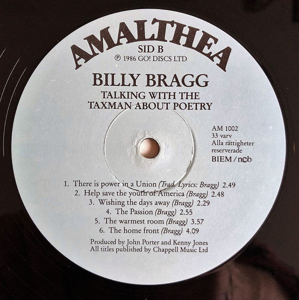 Billy Bragg ~ Talking With The Taxman About Poetry (Vinyl) - Djungel & Jazz