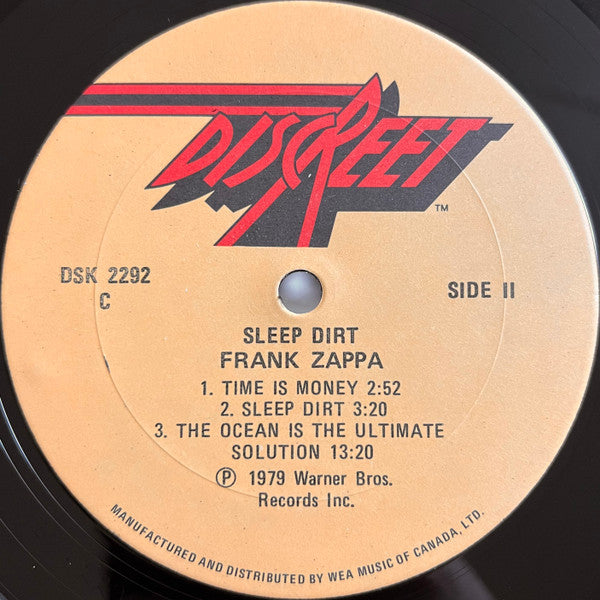 Frank Zappa : Sleep Dirt (LP, Album)