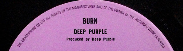 Deep Purple ~ Burn (Vinyl) - Djungel & Jazz