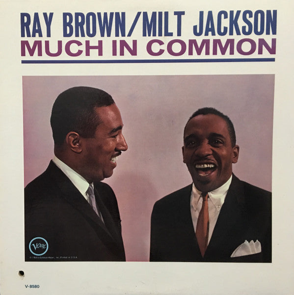 Ray Brown / Milt Jackson ~ Much In Common (Vinyl) - Djungel & Jazz