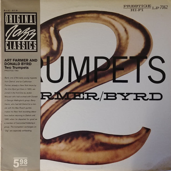 Farmer* / Byrd* : 2 Trumpets (LP, Album, RE)