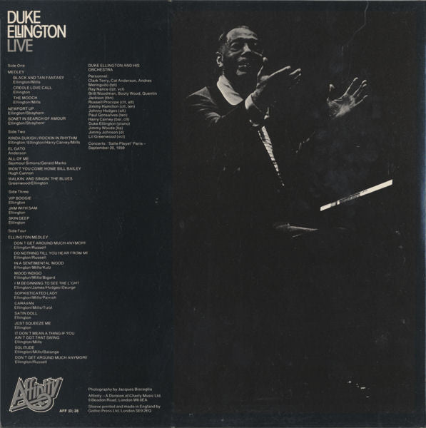 Duke Ellington And His Orchestra ~ Duke Ellington Live (Vinyl) - Djungel & Jazz