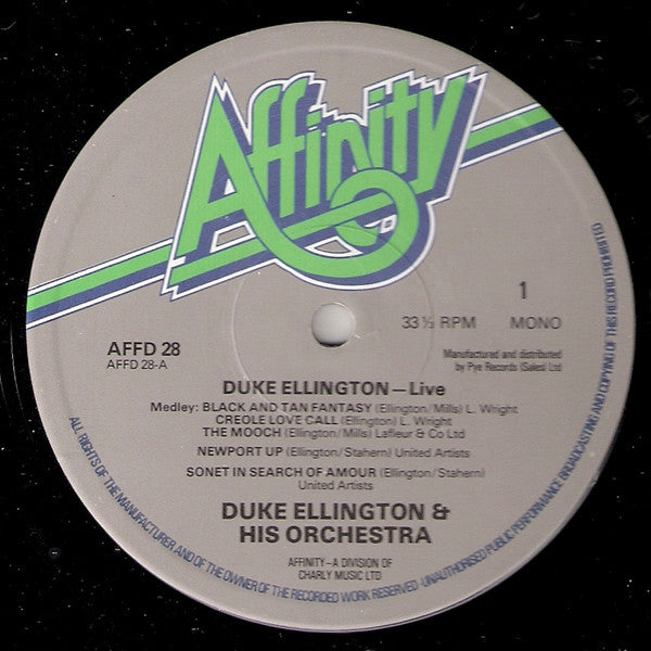 Duke Ellington And His Orchestra ~ Duke Ellington Live (Vinyl) - Djungel & Jazz