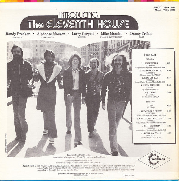 The Eleventh House With Larry Coryell ~ Introducing The Eleventh House (Vinyl) - Djungel & Jazz