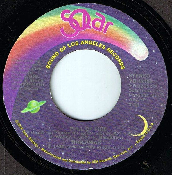 Shalamar ~ Full Of Fire (Vinyl) - Djungel & Jazz