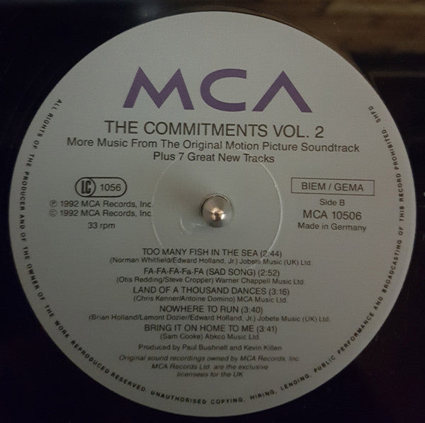 The Commitments ~ The Commitments Vol. 2 (Music From The Original Motion Picture Soundtrack) (Vinyl) - Djungel & Jazz