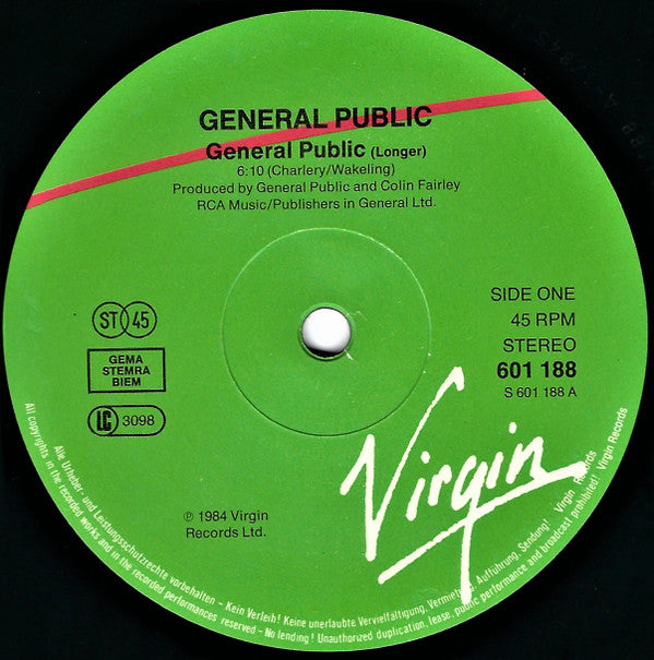 General Public ~ General Public (Vinyl) - Djungel & Jazz