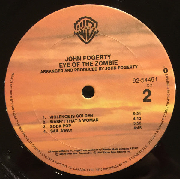 John Fogerty ~ Eye Of The Zombie (Vinyl) - Djungel & Jazz