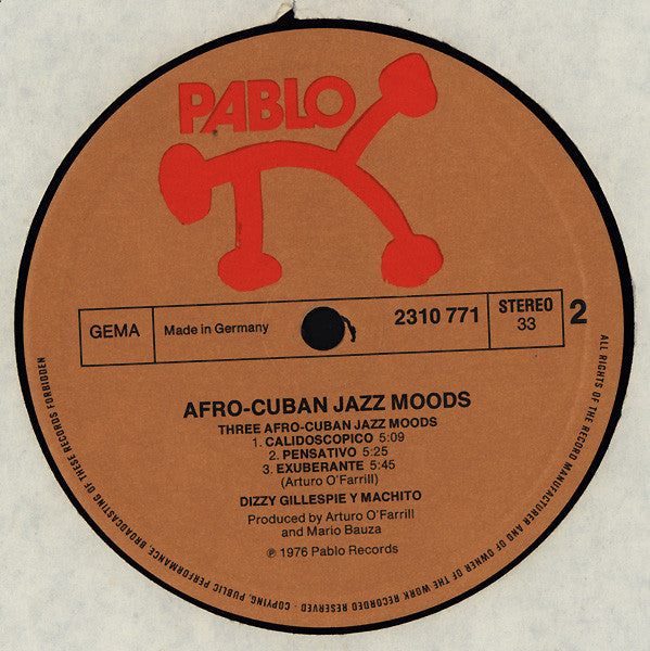 Dizzy Gillespie Y Machito ~ Afro-Cuban Jazz Moods (Vinyl) - Djungel & Jazz