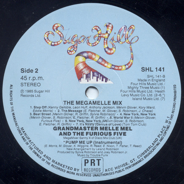 Grandmaster Melle Mel & The Furious Five ~ Pump Me Up (Vinyl) - Djungel & Jazz
