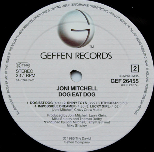 Joni Mitchell ~ Dog Eat Dog (Vinyl) - Djungel & Jazz