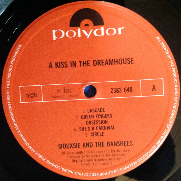 Siouxsie & The Banshees ~ A Kiss In The Dreamhouse (Vinyl) - Djungel & Jazz