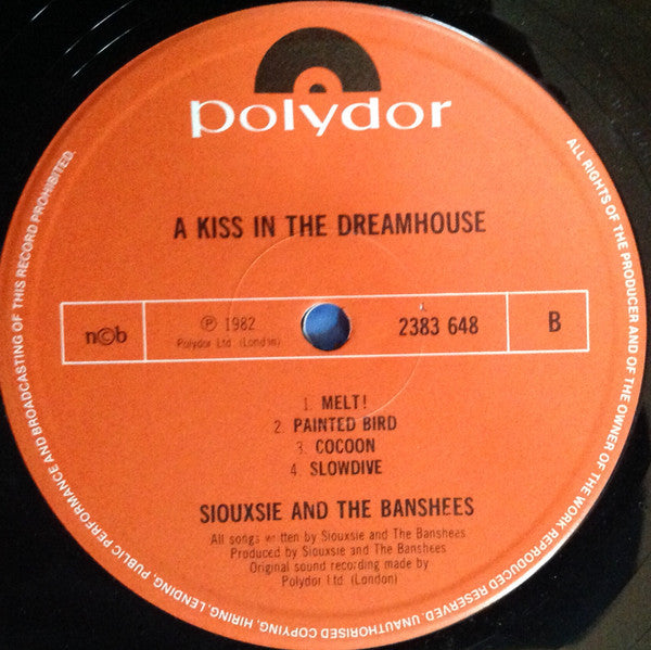 Siouxsie & The Banshees ~ A Kiss In The Dreamhouse (Vinyl) - Djungel & Jazz