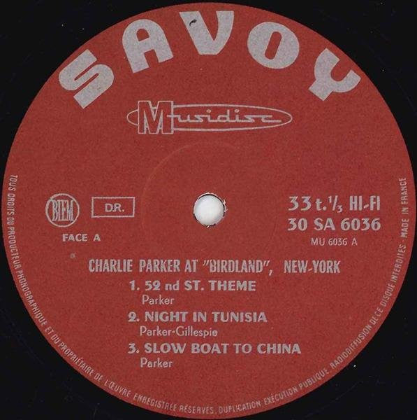 Charlie Parker ~ The Immortal At "Birdland" New-York (Vinyl) - Djungel & Jazz
