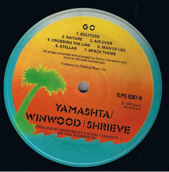 Stomu Yamashta* / Steve Winwood / Michael Shrieve : Go (LP, Album)