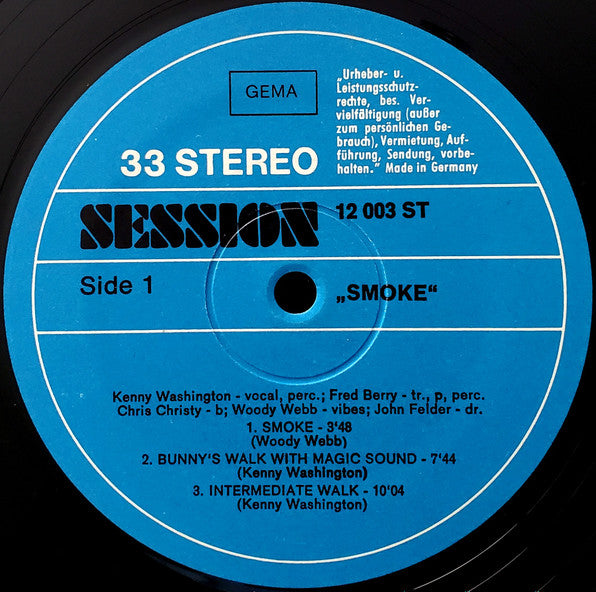 Smoke  ~ Smoke (Vinyl) - Djungel & Jazz