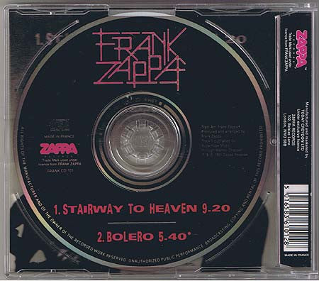 Frank Zappa ~ Stairway To Heaven (Vinyl) - Djungel & Jazz