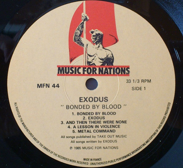 Exodus (6) : Bonded By Blood (LP, Album)