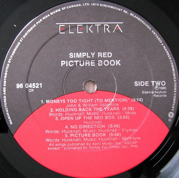 Simply Red : Picture Book (LP, Album)