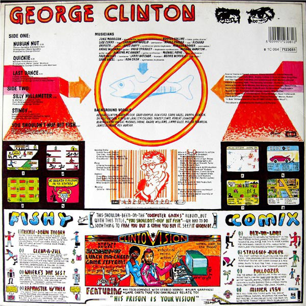 George Clinton : You Shouldn't-Nuf Bit Fish (LP, Album, M/Print)