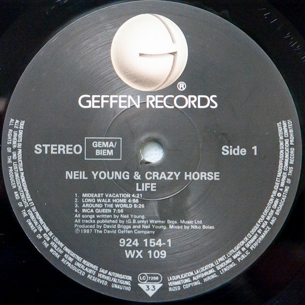 Neil Young & Crazy Horse ~ Life (Vinyl) - Djungel & Jazz