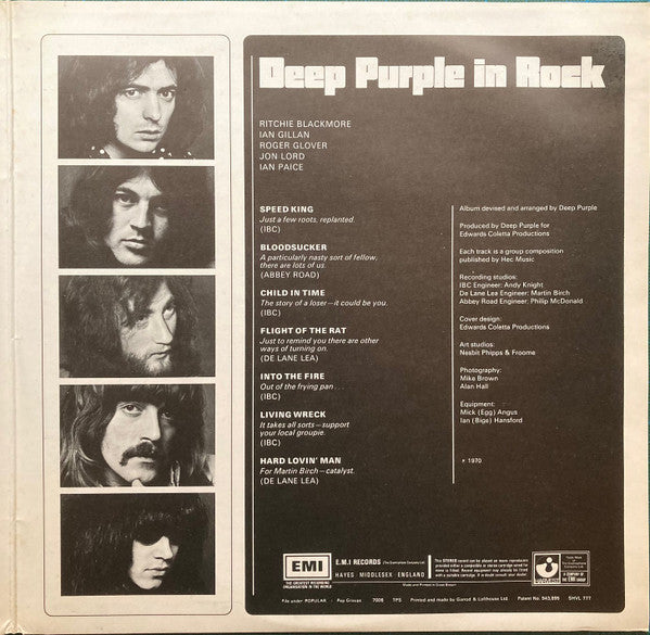 Deep Purple ~ Deep Purple In Rock (Vinyl) - Djungel & Jazz