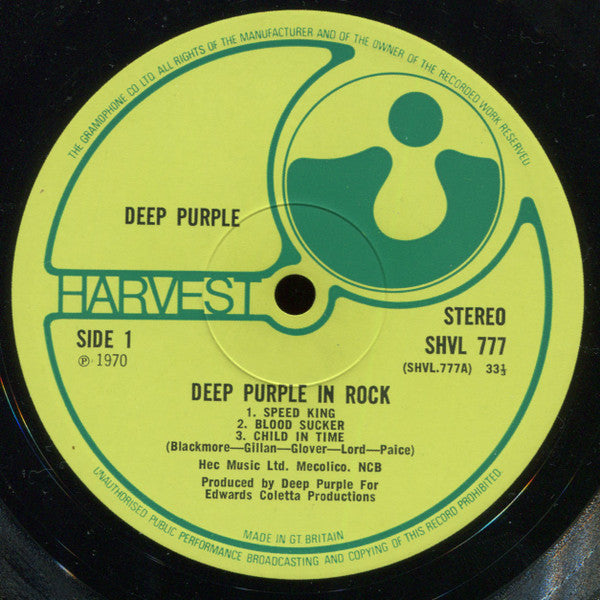 Deep Purple ~ Deep Purple In Rock (Vinyl) - Djungel & Jazz