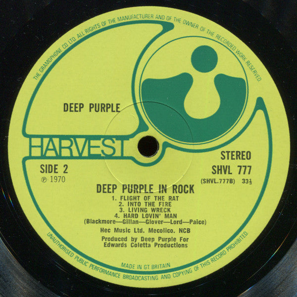 Deep Purple ~ Deep Purple In Rock (Vinyl) - Djungel & Jazz
