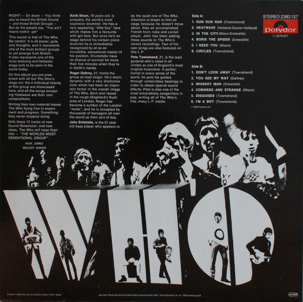 The Who ~ The Who (Vinyl) - Djungel & Jazz