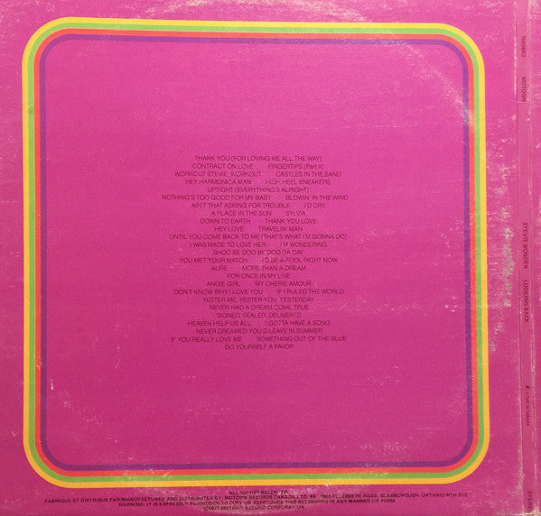 Stevie Wonder ~ Looking Back (Vinyl) - Djungel & Jazz