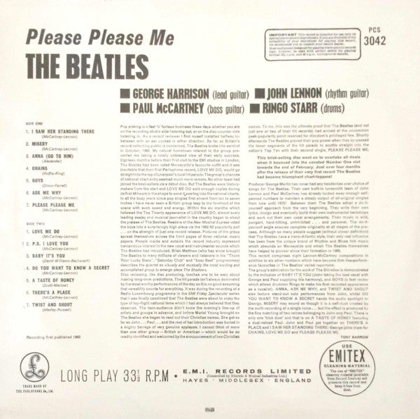 The Beatles ~ Please Please Me (Vinyl) - Djungel & Jazz