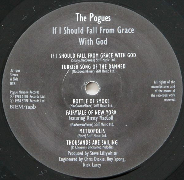 The Pogues ~ If I Should Fall From Grace With God (Vinyl) - Djungel & Jazz