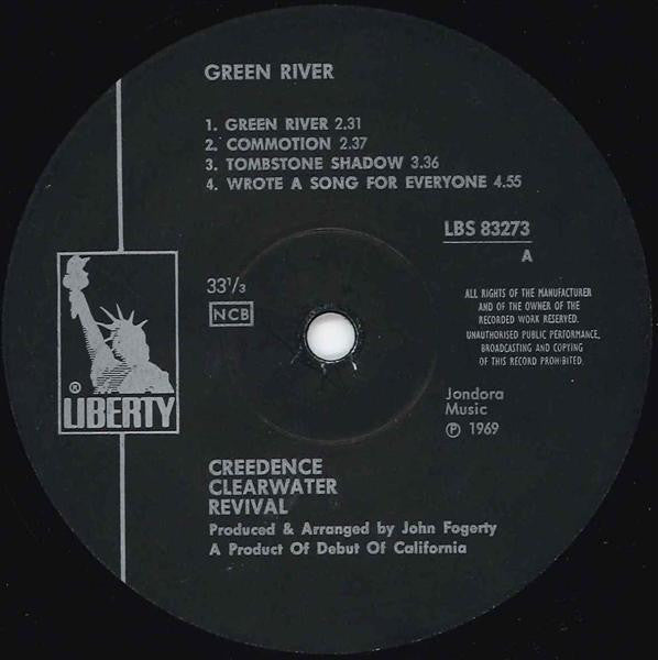 Creedence Clearwater Revival : Green River (LP, Album)