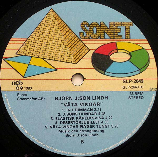 Björn J:Son Lindh ~ Våta Vingar (Vinyl) - Djungel & Jazz