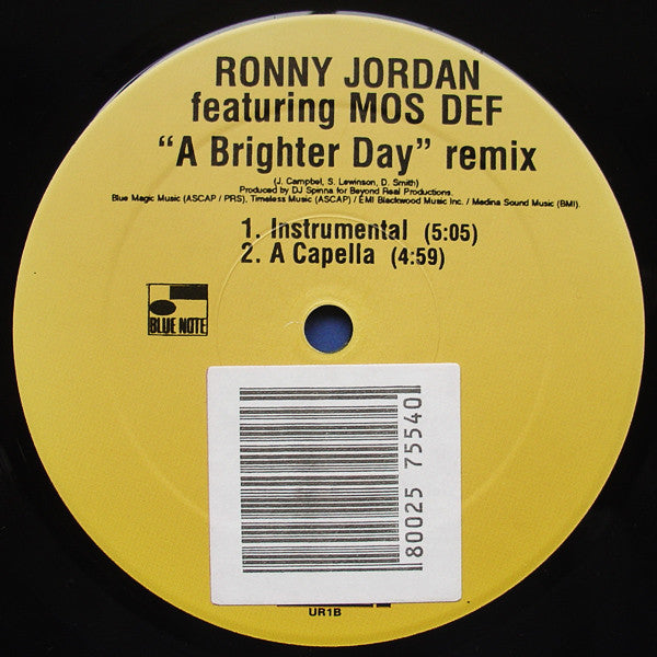 Ronny Jordan Featuring Mos Def ~ A Brighter Day (Remix) (Vinyl) - Djungel & Jazz