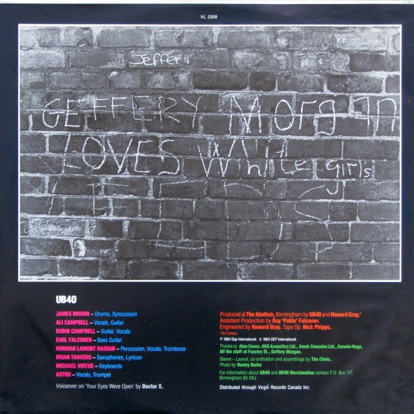 UB40 ~ Geffery Morgan... (Vinyl) - Djungel & Jazz