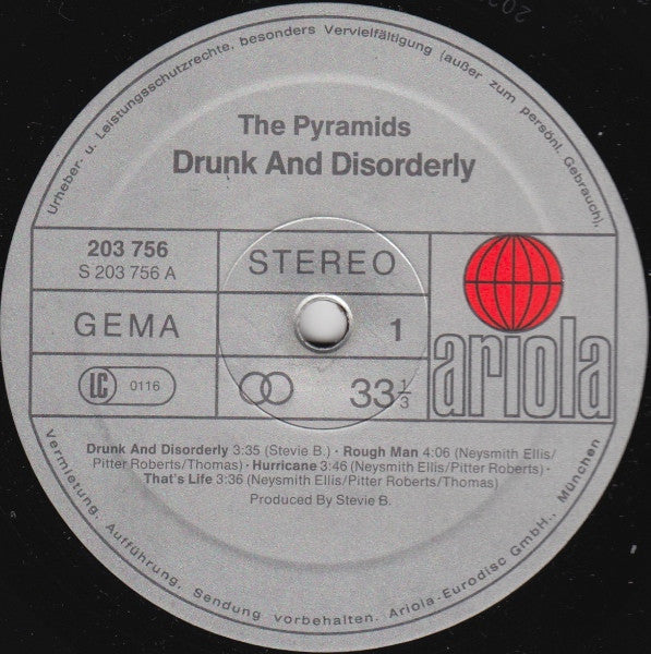The Pyramids  ~ Drunk And Disorderly (Vinyl) - Djungel & Jazz