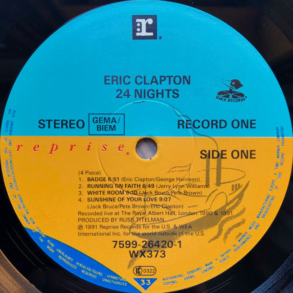 Eric Clapton ~ 24 Nights (Vinyl) - Djungel & Jazz