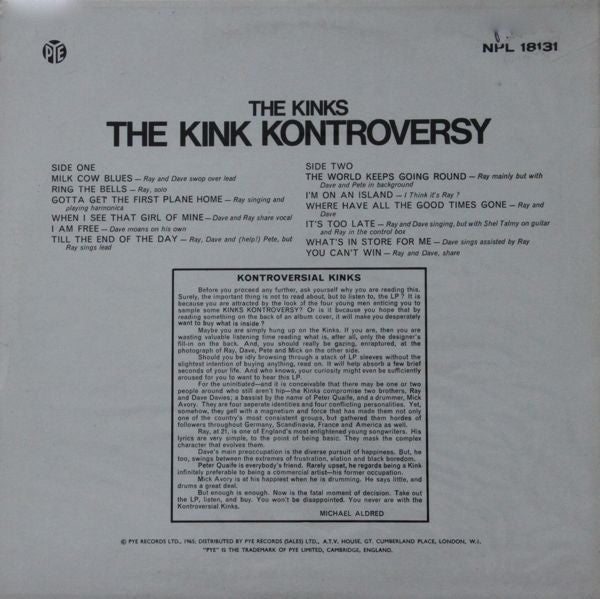 The Kinks ~ The Kink Kontroversy (Vinyl) - Djungel & Jazz