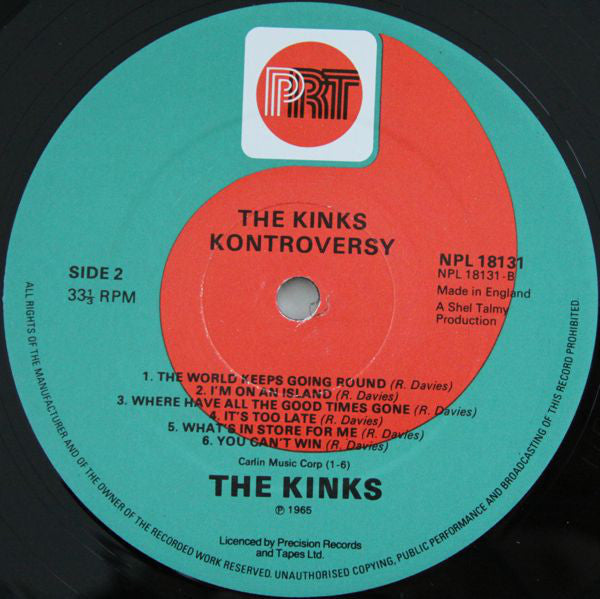 The Kinks ~ The Kink Kontroversy (Vinyl) - Djungel & Jazz