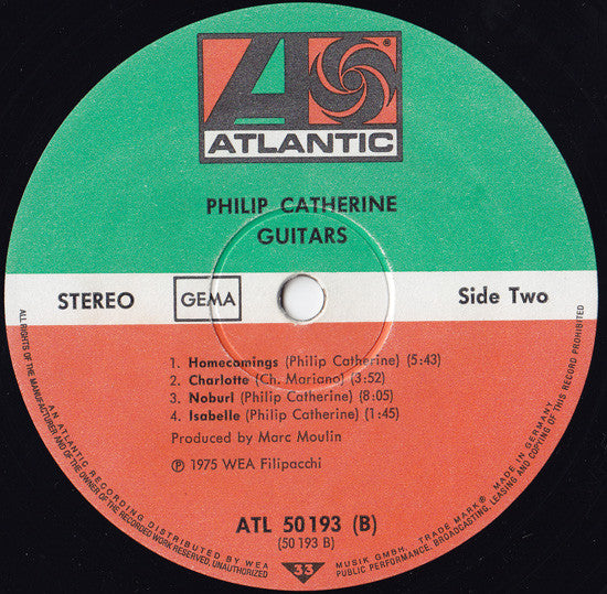 Philip Catherine ~ Guitars (Vinyl) - Djungel & Jazz